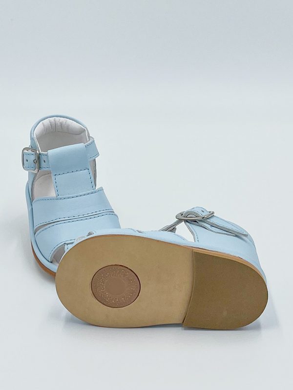 Blue Leather Myles Sandals