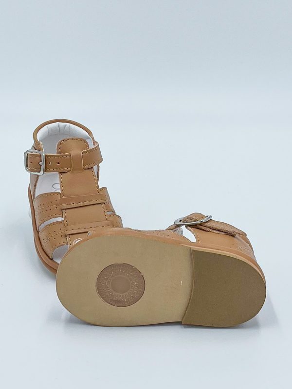 Tan Leather Augusto Sandals