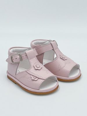 Pink Leather Cecilia Sandals