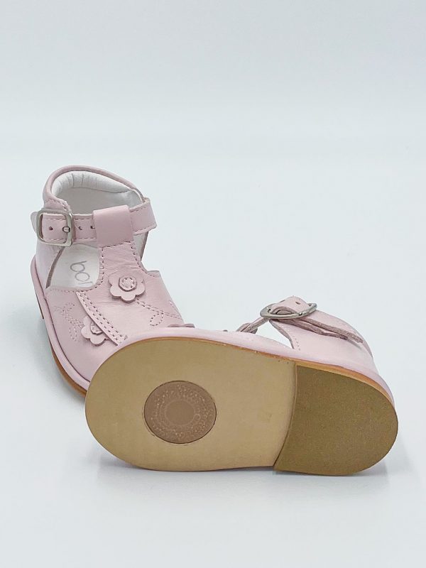 Pink Leather Cecilia Sandals